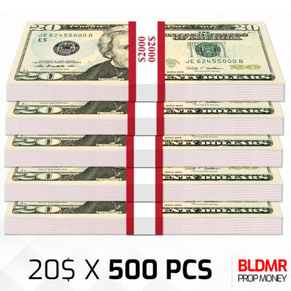 $10.000 Prop Money 500 PCS of $20 | BLDMR Prop Money